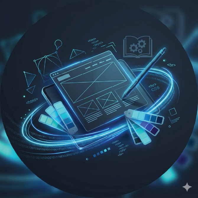 portfolio page digital design image